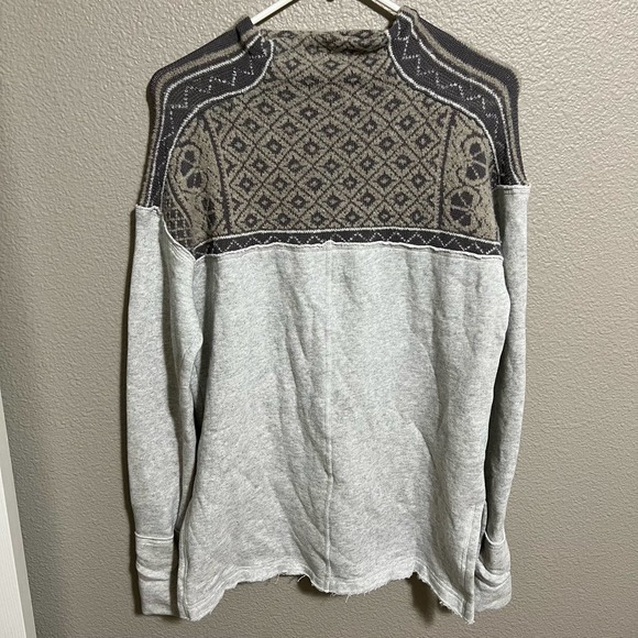 Free People Snow Bunny Pullover Sweater Size Small - Picture 7 of 9